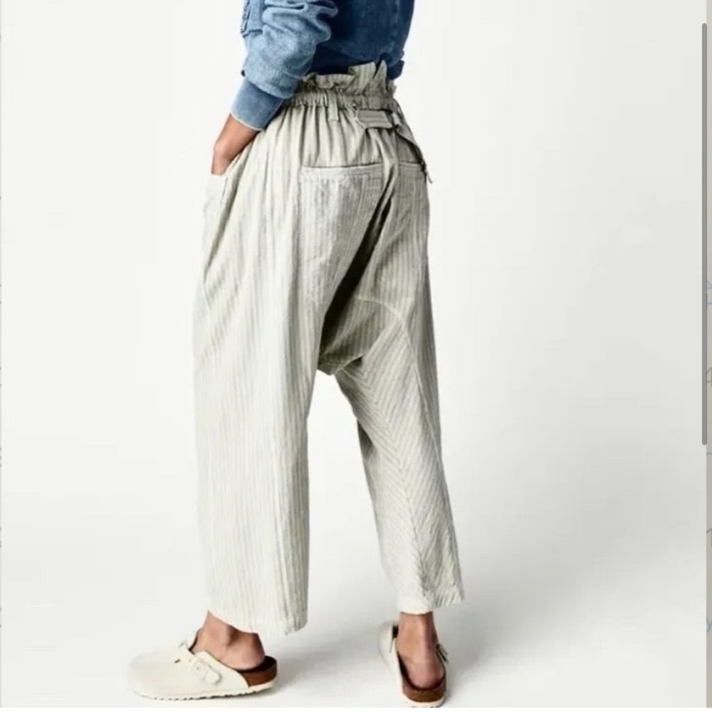 Free People Striped Cream Pants - Picture 4 of 10